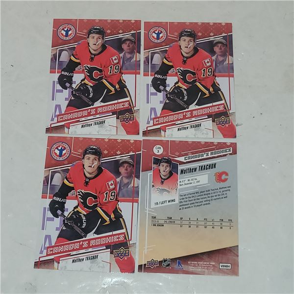 Lot of 4 Matthew Tkachuk Rookie Cards