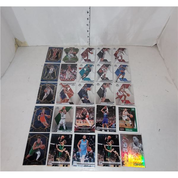 Lot of 25 NBA Basketball Rookie Cards Premier Level RC, Prizm