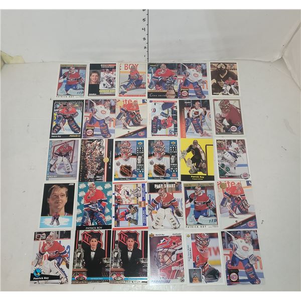 Lot of 30 Patrick Roy Canadiens HOF Cards