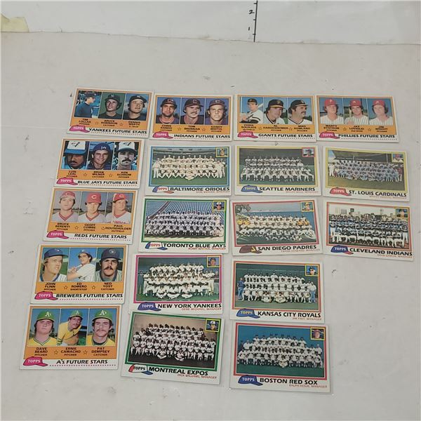 1981 Topps MLB Rookie Stars & Teams - Nice Condition, Toronto Blue Jays, Montreal Expos +++