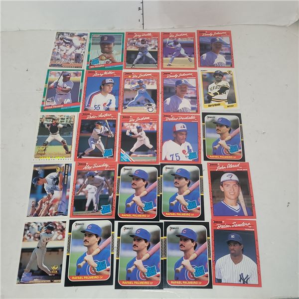 Nice Selection of 25 MLB Rookies, Stars & Hall of Famer Cards - Great Value Lot