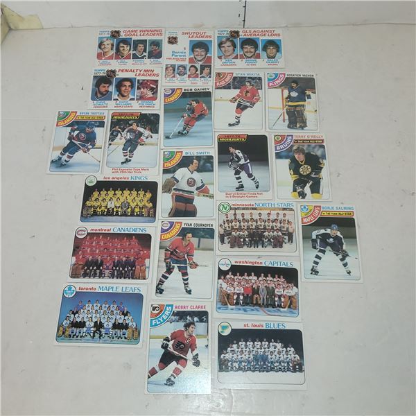 Lot of 21 1978-79 Topps Star & HOF Cards - MINT