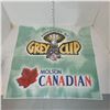 Image 1 : Rare 1997 Grey Cup Molson Canadian Banner 21x20" Plastic