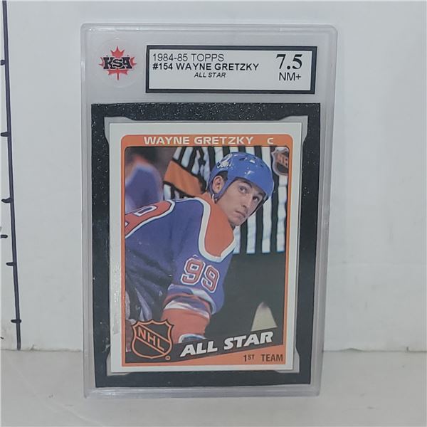 1984-85 Topps #154 Wayne Gretzky All Star - Graded 7.5NM+