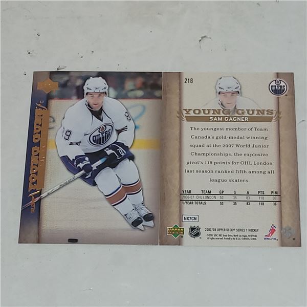 Lot of 2 Sam Gagner Upper Deck Young Guns Rookie Cards