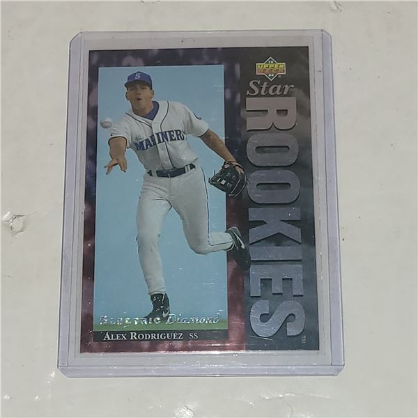 1994 Upper Deck Star Rookies, Electric Diamond Alex Rodriguez Rookie Card