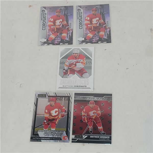 Lot of 5 Matthew Coronato Rookie Cards