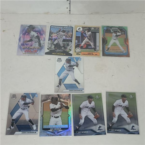 Lot of 9 Jazz Chisholm New York Yankees Rookie Cards