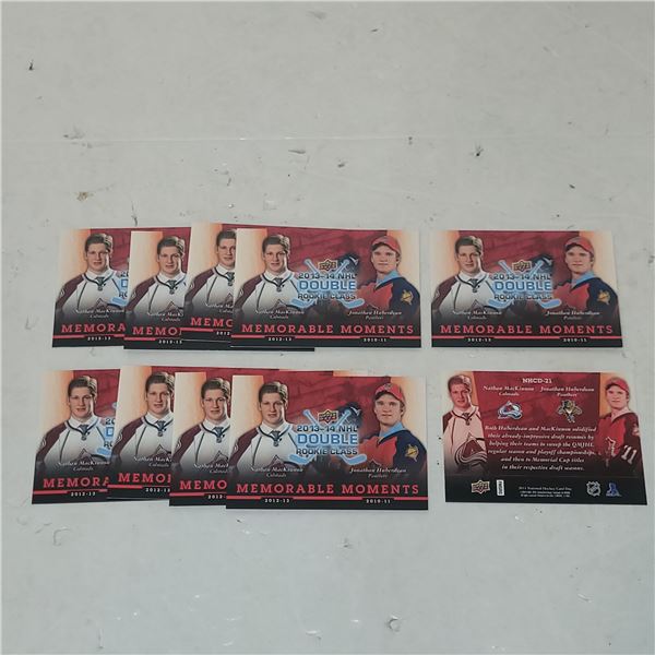 Lot of 10 2013-14 Double Rookie Class - Nathan MacKinnon & Jonathan Huberdeau