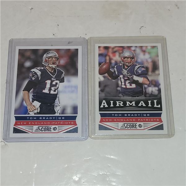 Lot of 2 2011 Tom Brady NFL Cards
