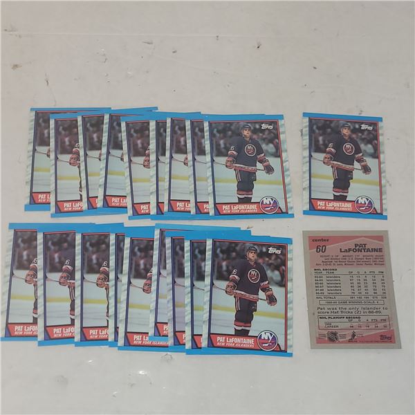 Lot of 20 1989 Topps Pat Lafontaine Cards