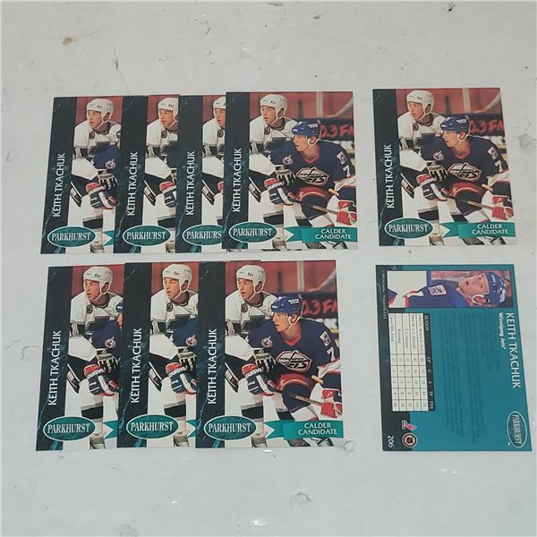 Lot of 9 Keith Tkachuk Rookie Cards