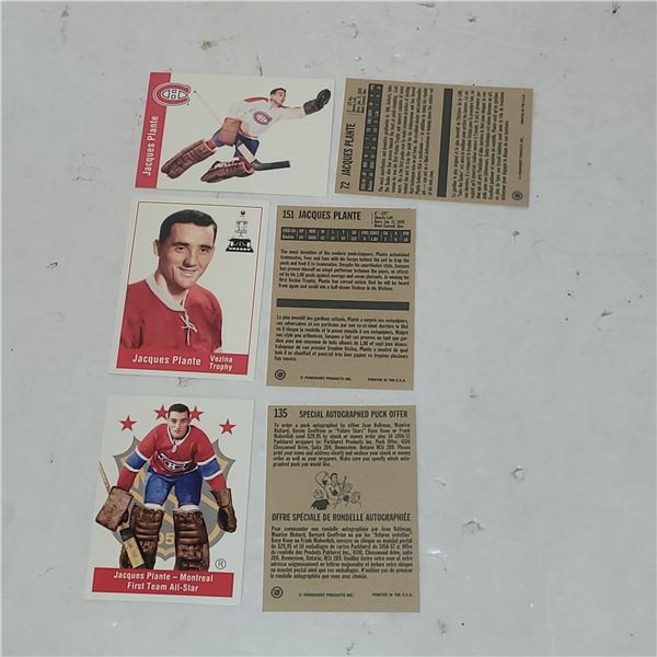 Lot of 6 1994 Parkhurst Missing Link Jacques Plante