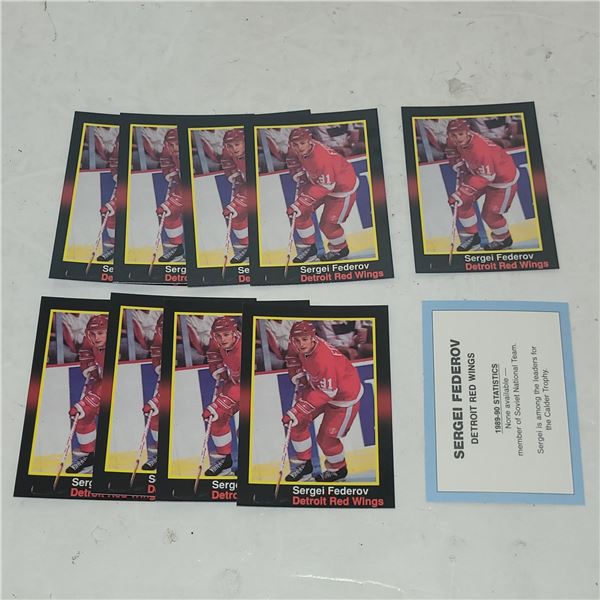 Lot of 10 Sergei Fedorov True Rookie Cards