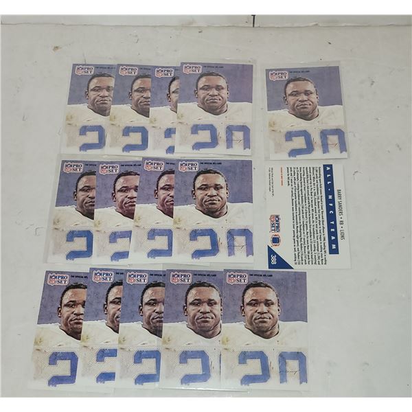 Lot of 15 1991 Barry Sanders Detrioit Lions #388, 2nd Year Cards