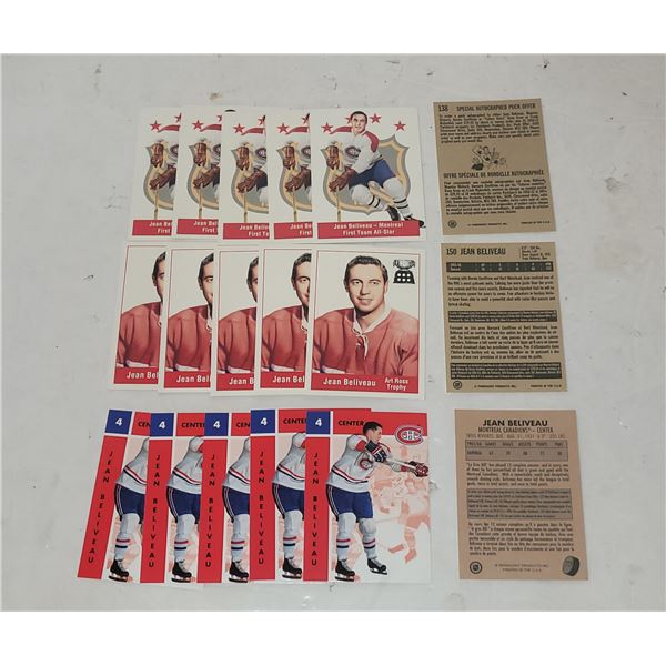 Lot of 18 Parkhurst Missing Link Series Jean Beliveau Cards