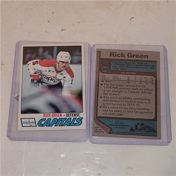 Lot of 2 1977-78 Rick Green Rookie Cards