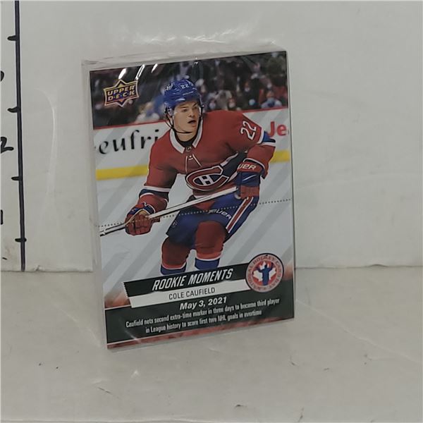 25 Factory Sealed Coel Caulfield Rookie Moments Rookie Cards -Mint Condition, Ready for Grading