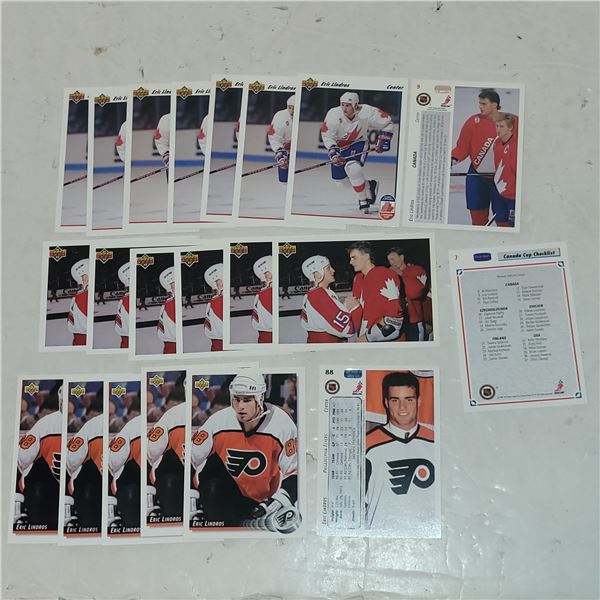 Lot of 21 Eric Lindros Rookie Cards
