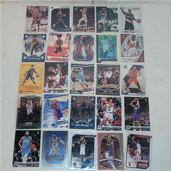 Lot of 25 NBA Basketball Rookie Cards - All Panini Nice Variety