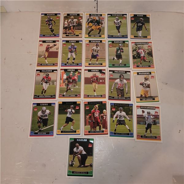 Lot of 21 2006 Topps NFL NFC Rookie Cards - Pack Fresh