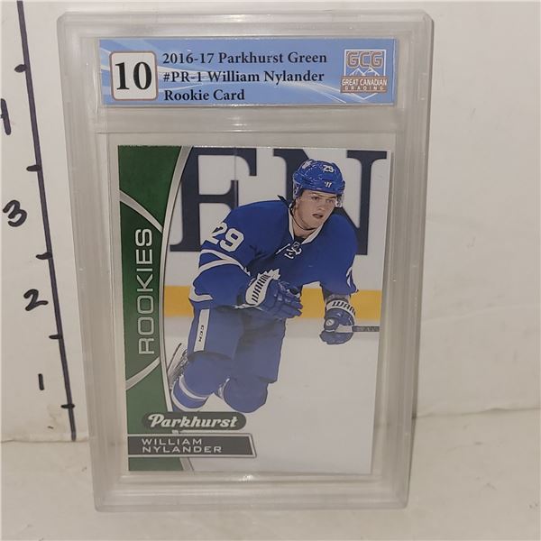 2016-17 Parkhurst Green #PR-1 William Nylander Rookie Card - Graded 10 GCG
