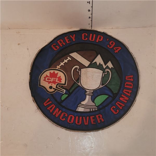 Large CFL Grey Cup 1994 Vancouver Canada Patch