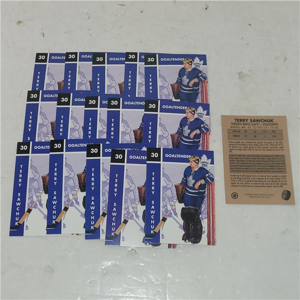 Lot of 16 1994 Parkhurst Missing Link Terry Sawchuk Maple Leafs HOF Cards
