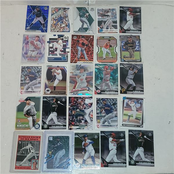 Lot of 25 Current MLB Stars - Rookie Cards, Prizms, Parallels, Inc Jackson Merrill