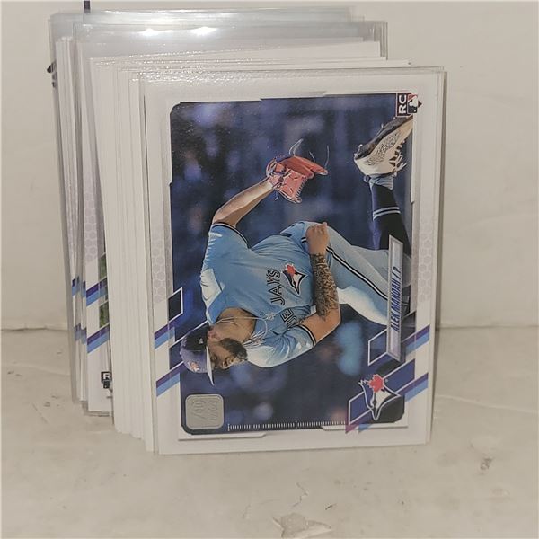 Lot of 40 MLB Rookie Baseball Cards -MINT Condition