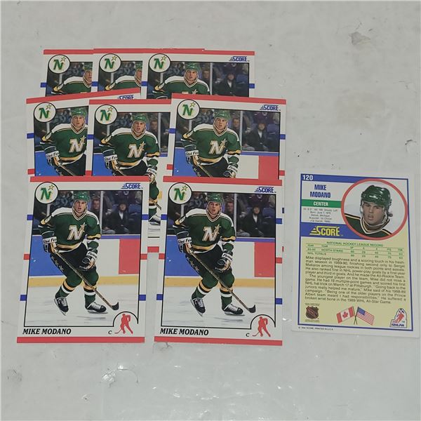 Lot of 9 Mike Modano Score Canadian Rookie Cards