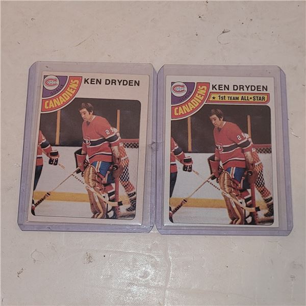 Lot of 2 1978 OPC/Topps #50 Ken Dryden Cards - 1 of each