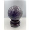 Image 3 : 440 MM CIRCUMFERENCE (136 MM DIAMETER) AMETHYST CRYSTAL SPHERE
