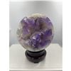 Image 1 : 23 INCH  CIRCUMFERENCE  LARGE  AMETHYST SPHERE FROM BOLIVIA