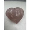 Image 2 : 4.6 x 4 inch Rose Quartz Heart