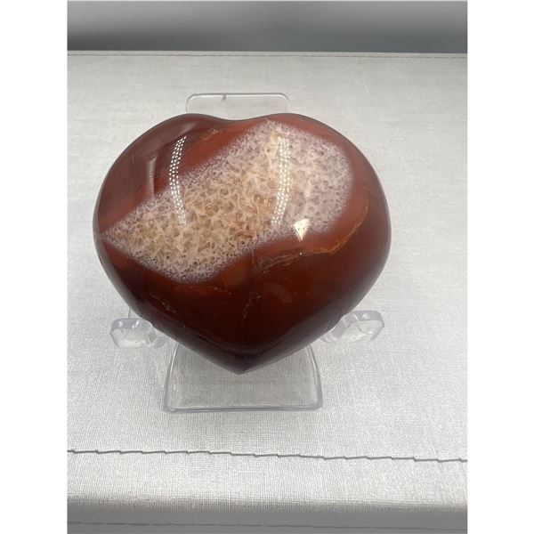 2.7 inch Reb Carnelian Heart