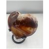 Image 5 : 3.6 inch Carnelian Heart on stand