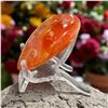 Image 2 : Carnelian Heart shaped Stone 1.3 Inch