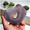 Image 5 : Agate Heart Shaped Stone with natural hole 3 Inch