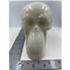 Image 2 : 7 X 5.3 INCH  LARGE ONXY CLACITE SKULL RETAIL $1200
