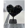 Image 1 : 4 x 3.2 INCH AMETHYST AURA HEART