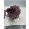 Image 3 : 3.2 x 2.9 INCH PURPLE FLUORITE SPECIMEN