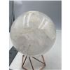 Image 3 : 75 MM LARGE CLEAR QUARTZ SPHERE WITH YELLOW INCULSION