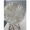 Image 7 : 75 MM LARGE CLEAR QUARTZ SPHERE WITH YELLOW INCULSION