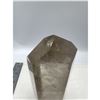 Image 9 : 6.7 X 2.3 INCH SMOKY QUARTZ TOWER WITH GREEN GARDEN INCULSION