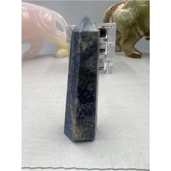 3.1 INCH  LAPIS LAZULI  TOWER WITH PYRITE