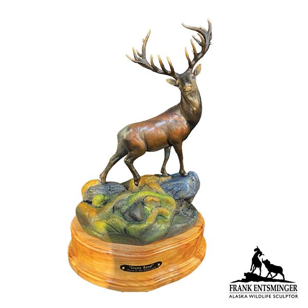 "CROWN ROYAL" RED STAG BRONZE 36 EDITION