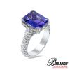 Image 2 : NATURAL TANZANITE DIAMOND RING