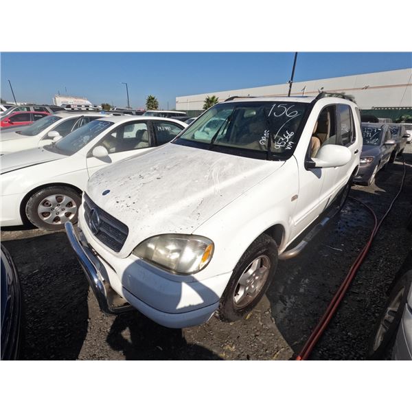 MERCEDES ML320 2000 JUNK RECEIPT-DONATION