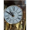 Image 4 : BULOVA Anniversary Clock w/ Hand Carved Jewelry Casket 12"Long